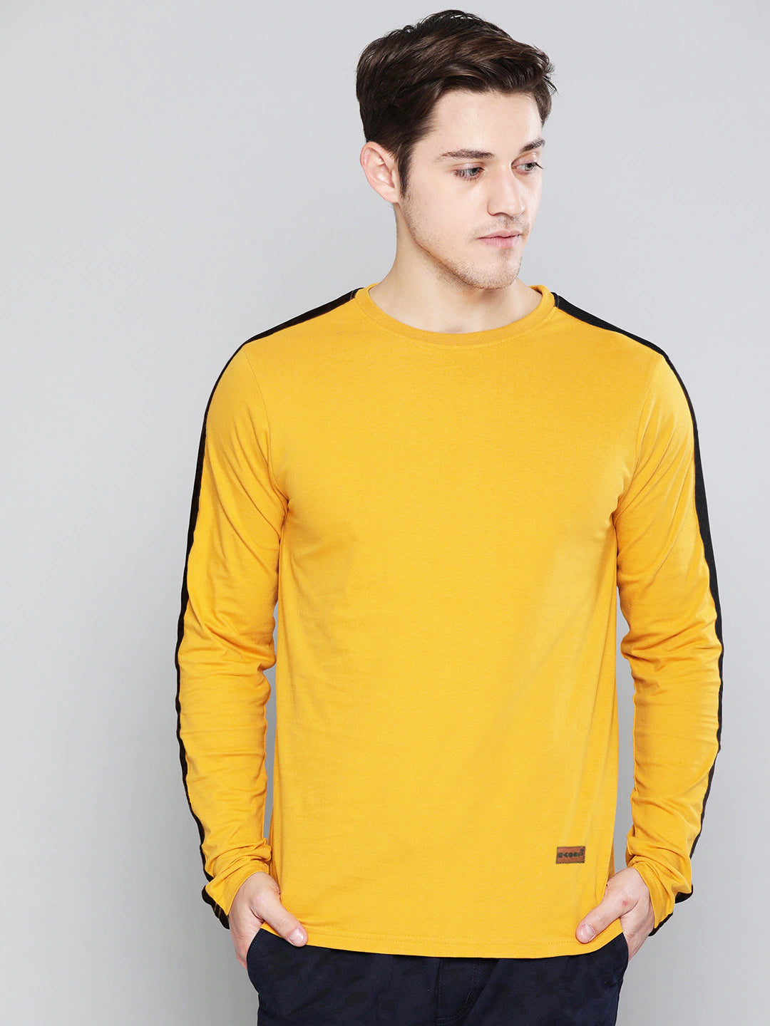 side strip - full sleeve - mustard yellow_2