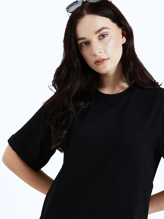 Oversized Boyfriend T-shirt Black