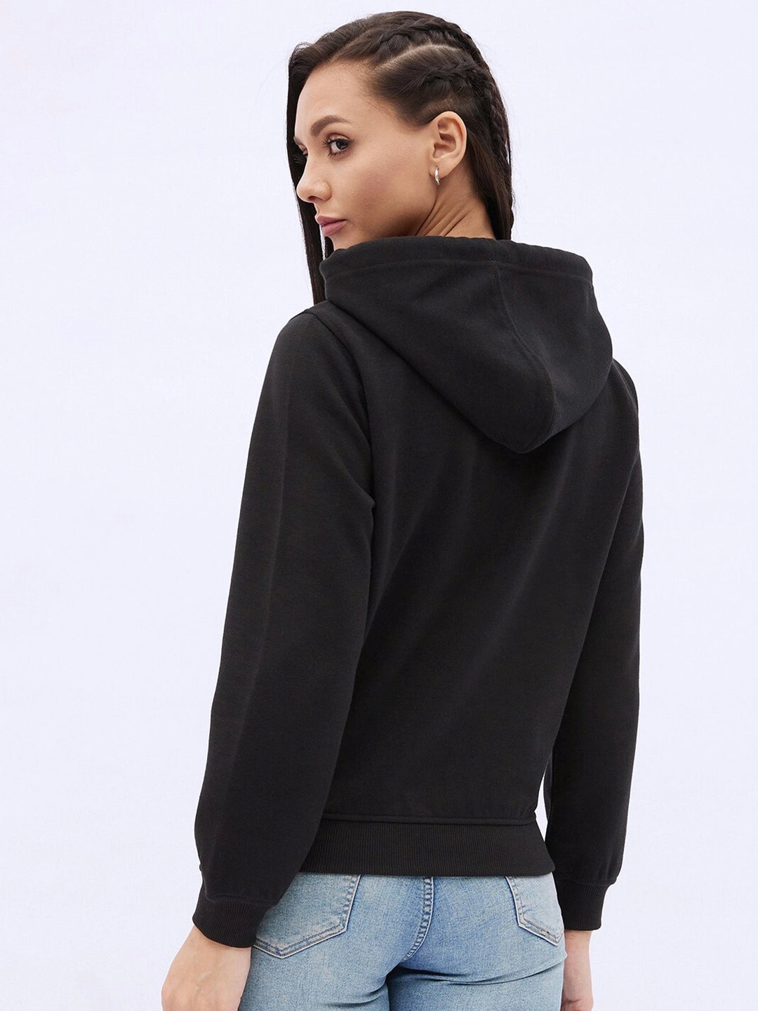 women signature hoodie - black