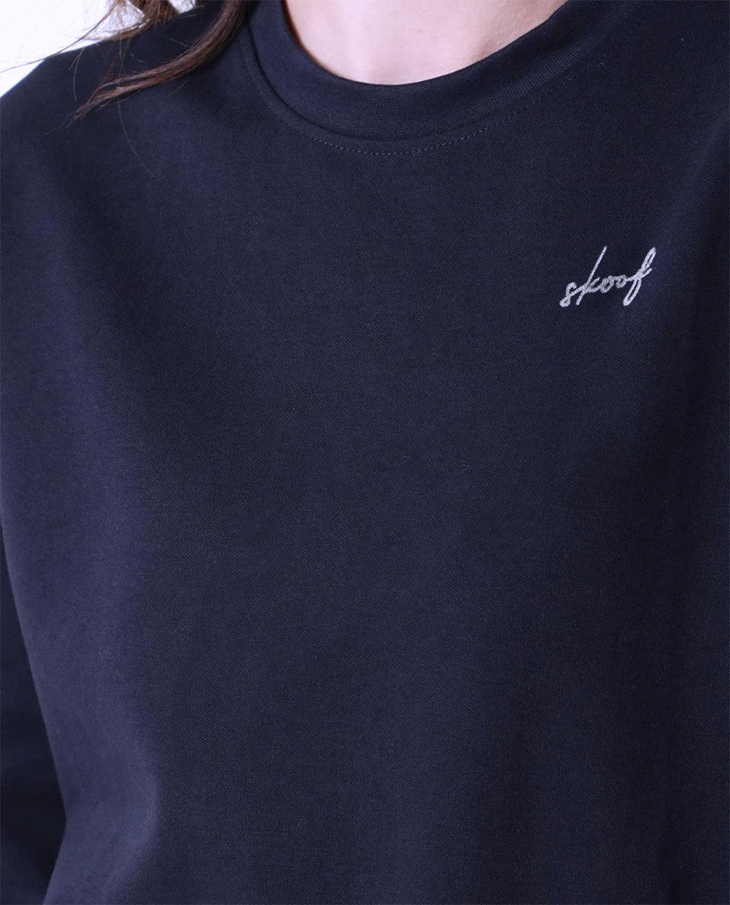 Signature sweatshirt - women - Nevy blue