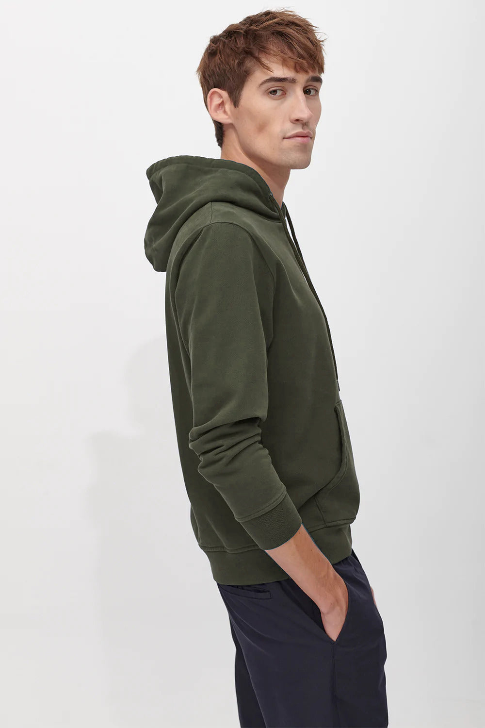 Men Signature Hoodie - Olive Green