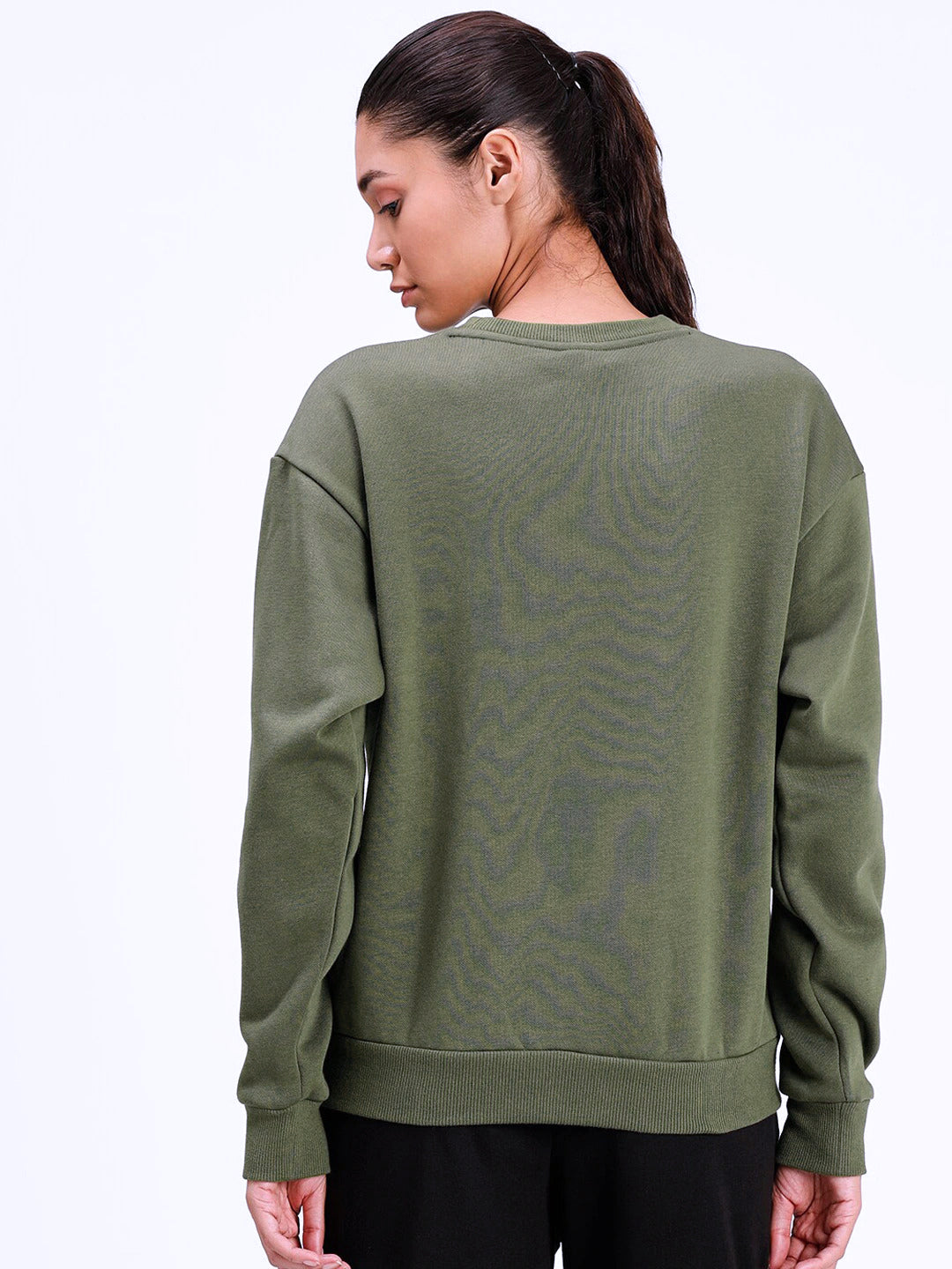 Signature sweatshirt- women - Olive Green