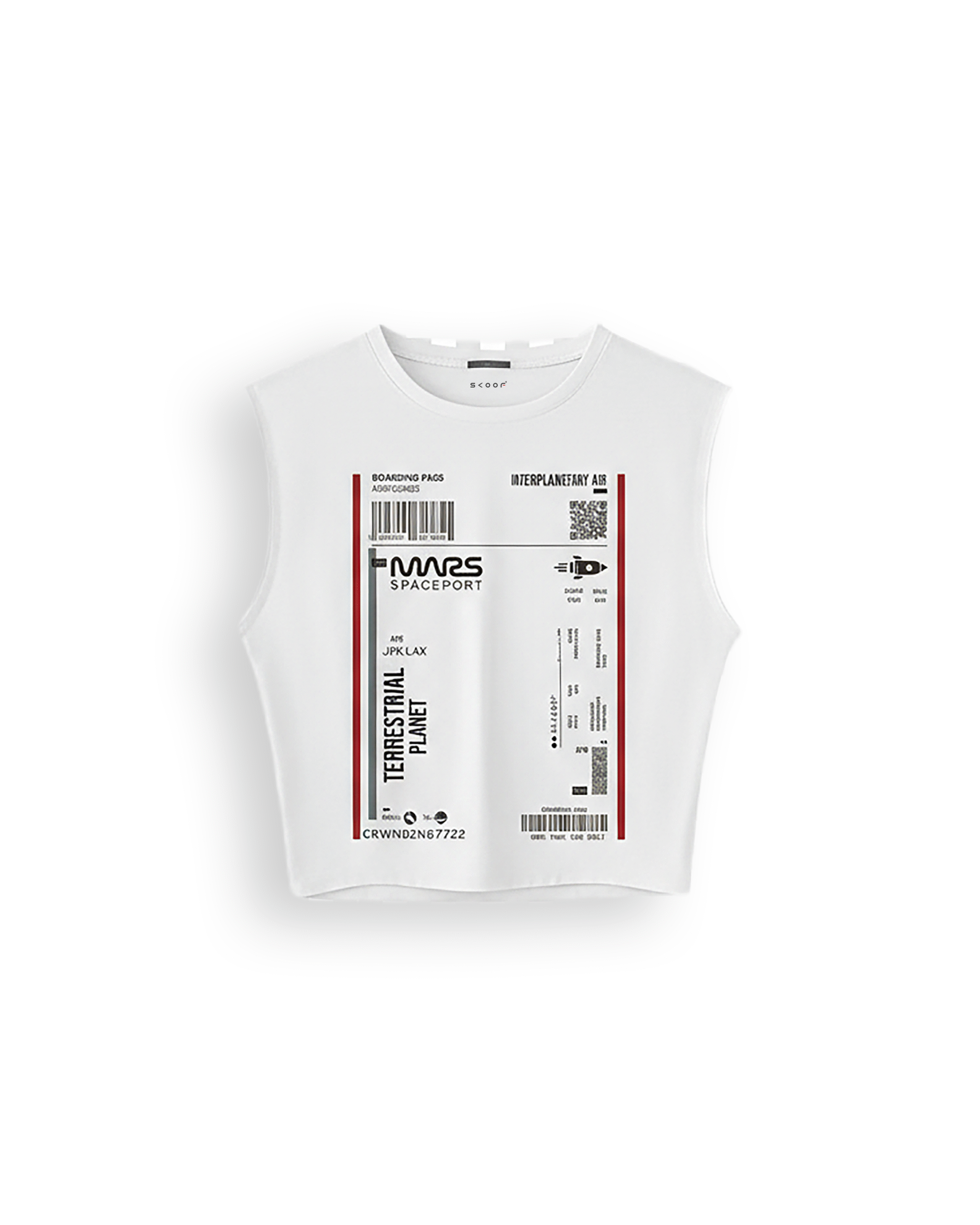 Mission Mars Interplanetary Boarding Pass Tank Top – Limited Streetwear Edition